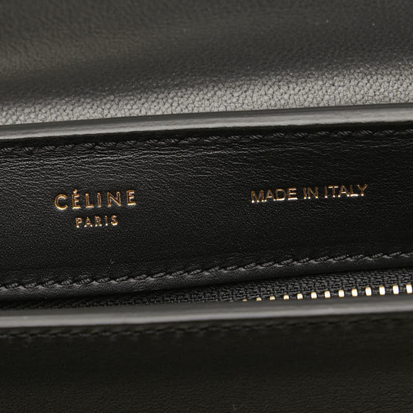 Celine Trapeze Python Shoulder Bag 2Way Black - Picture 10 of 12